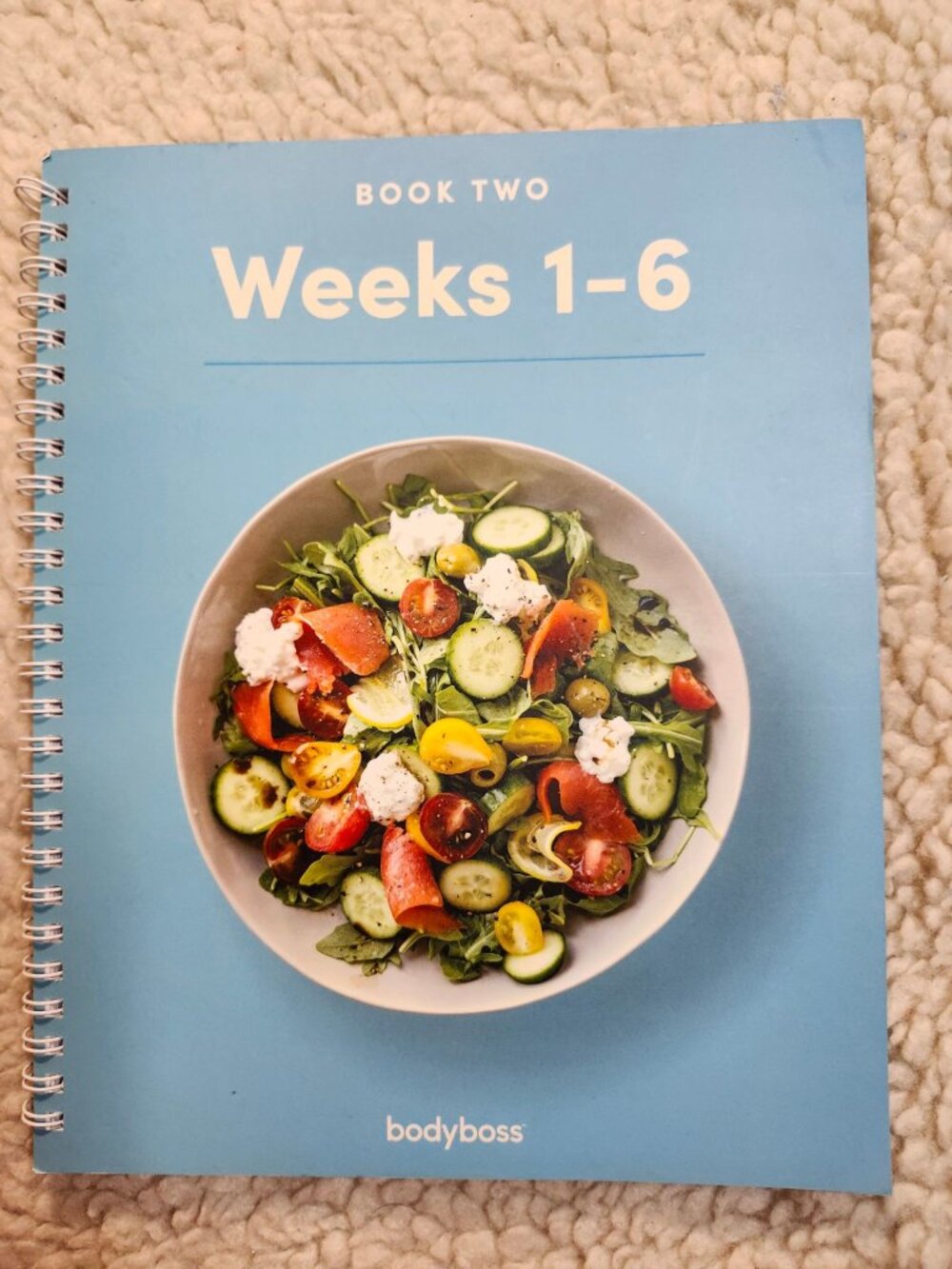 BodyBoss Nutrition Guide Book Two Weeks 1-6 Spiral Bound Meal Plans Recipes